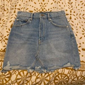 Zara DENIM mini skirt